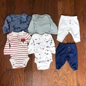 3/$15 Carter’s Long Sleeve Bodysuits and Pants Set